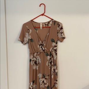 Faux wrap dress